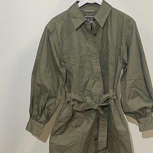 Banana Republic Olive Cotton Twill Dress